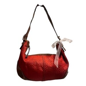 Red coach bag